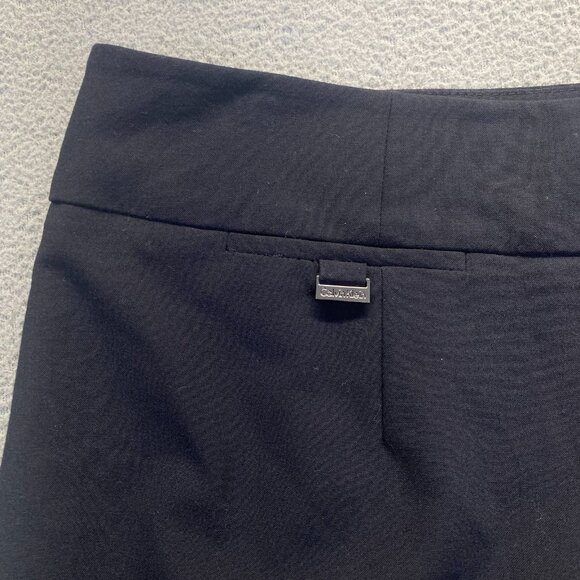 Calvin Klein Skirt Womans Size 12 Black Pencil Career Knee Length Casual Boss - Picture 11 of 12